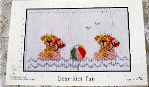 Little Memories Smocking Plate Bear-Kini Fun 031 OOP